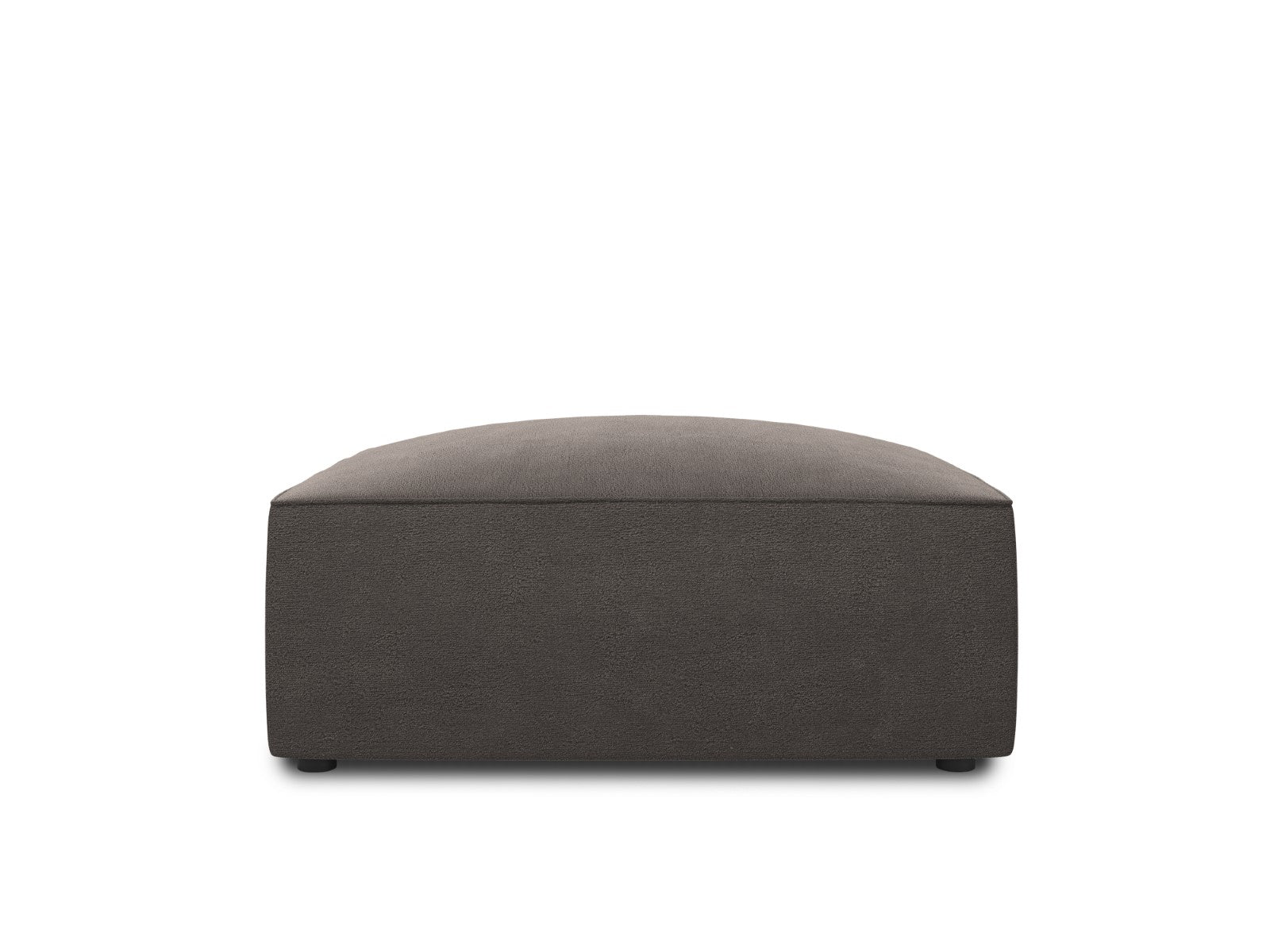 Micadoni Poef Ruby flueel, donkergrijs - 93x93x40cm