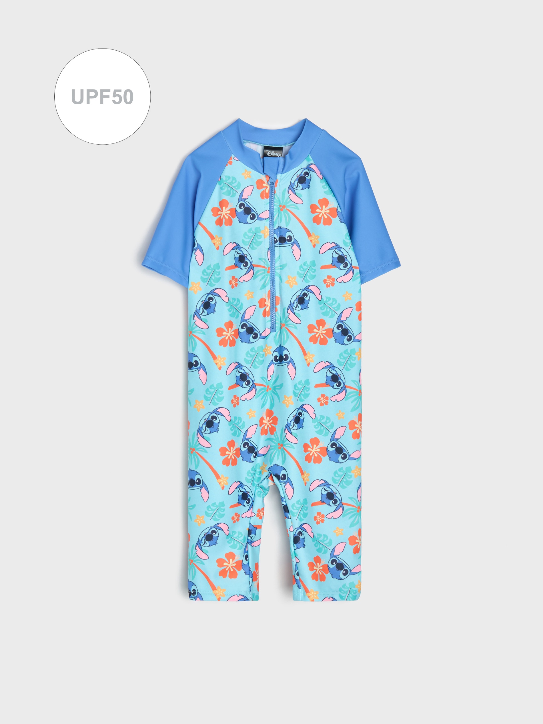 Kombinezon kąpielowy UPF 50 z nadrukiem Stitch