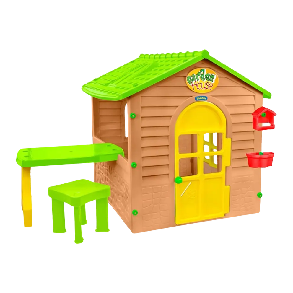 Spielhaus Mit Tisch