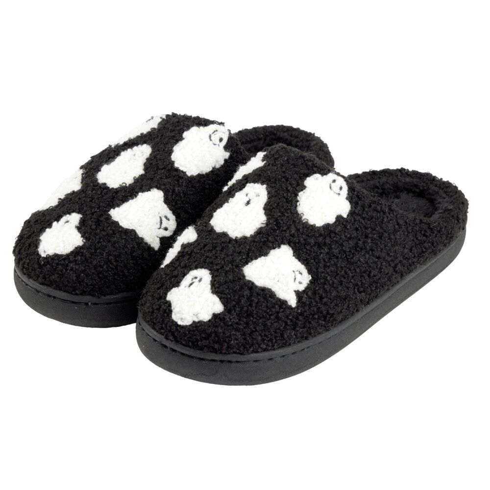 Chaussons unisexes noir fantôme Halloween 36à45