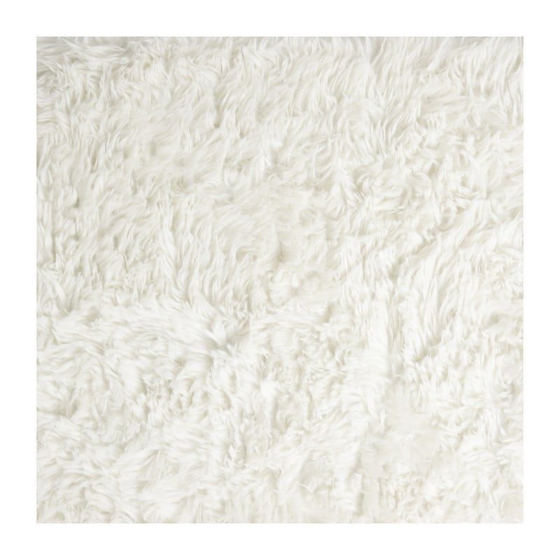 Vloerkleed fluffy - wit - 120x180 cm