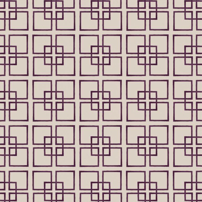 Catchii Behang Golden Square Purple