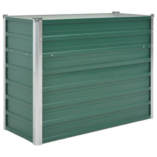 NNEVL Garden Raised Bed Galvanised Steel 100x40x77 cm Green