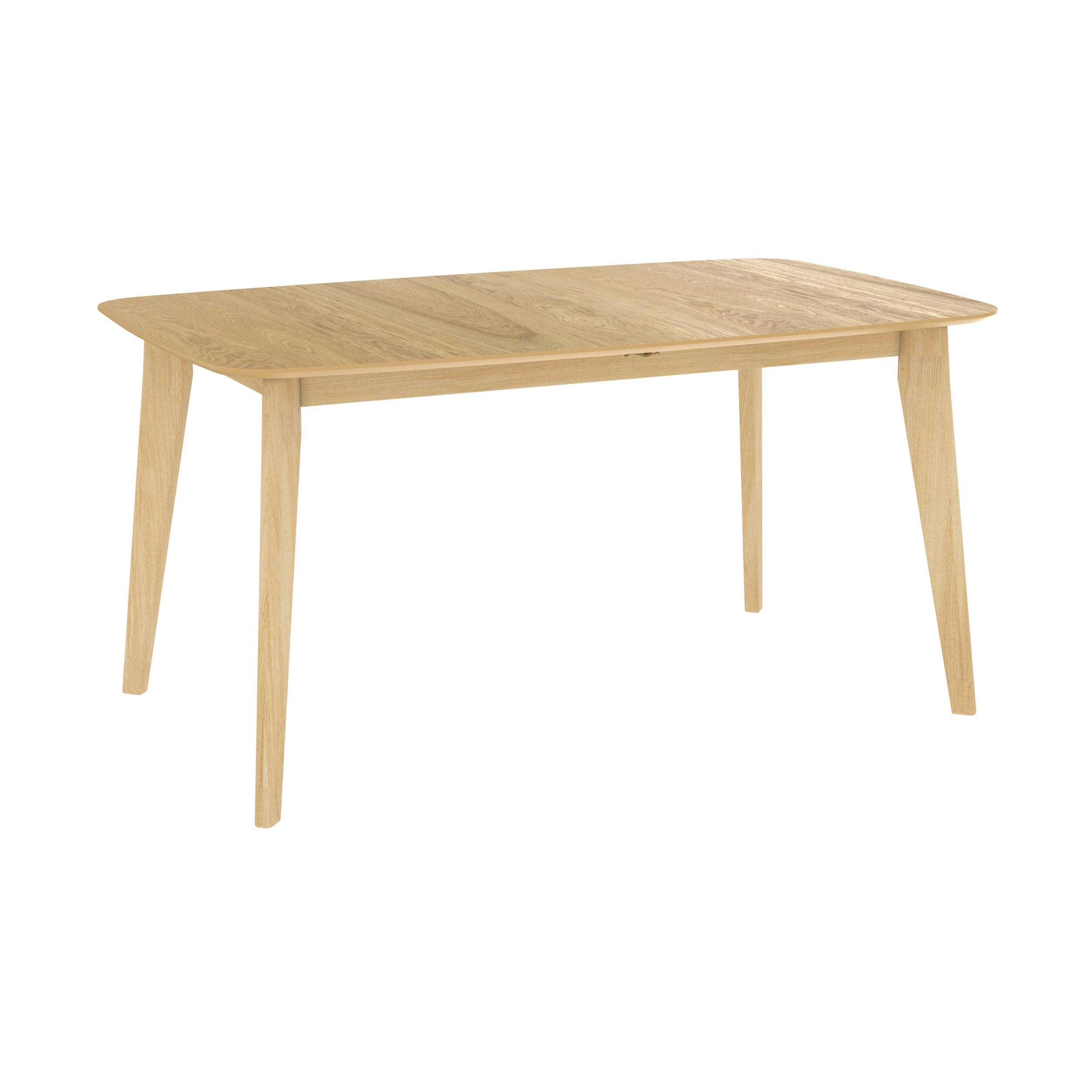 OMAN - Table rectangulaire 4/6 personnes extensible en bois clair 150/180 cm