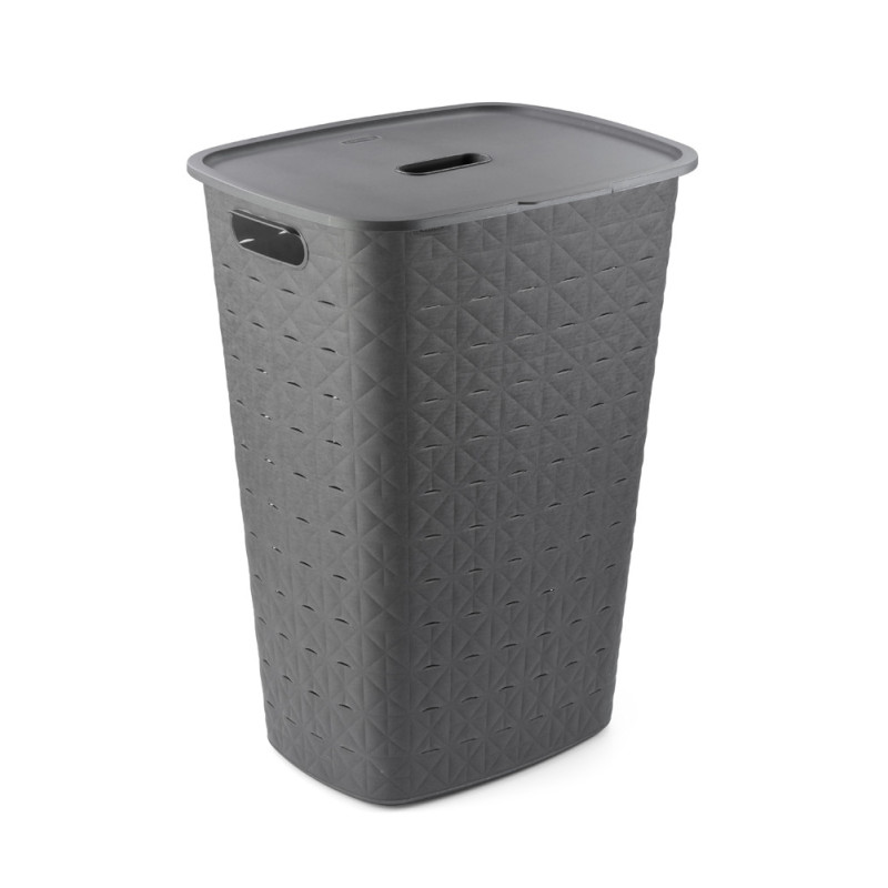 Panier à linge Softex anthracite 56 L CURVER