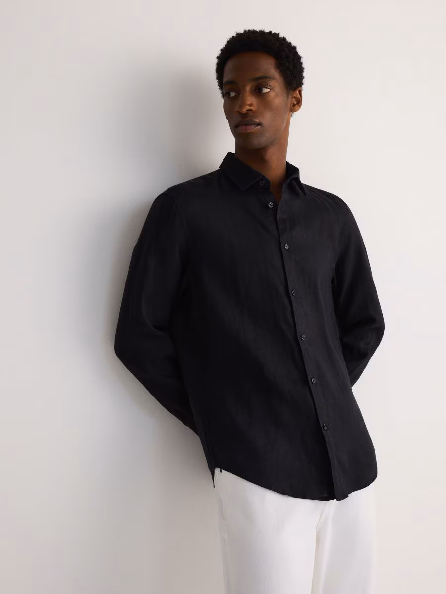 Regular Fit Linen Shirt