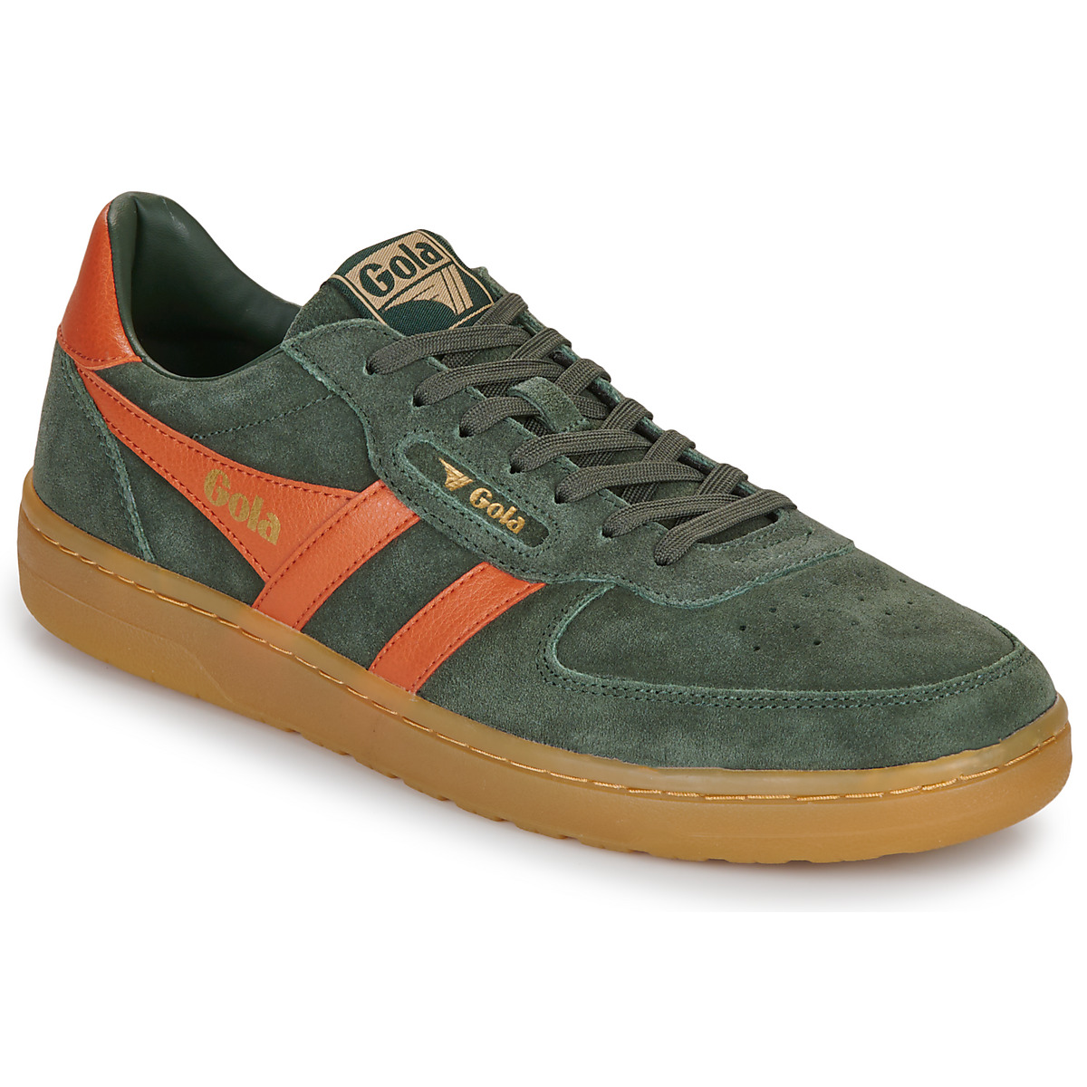 Gola - Hawk Suede '86 - Kaki / Orange
