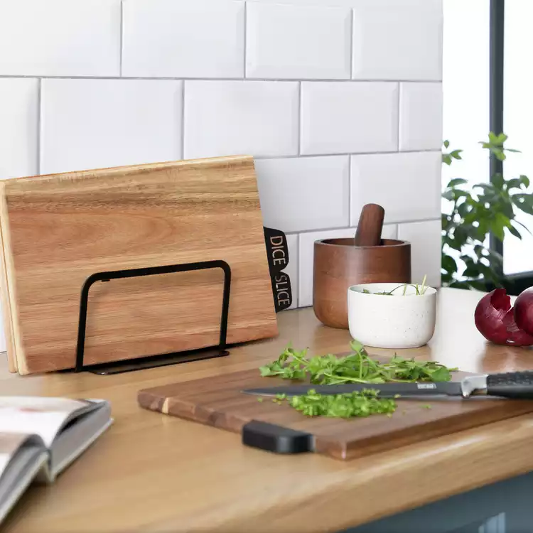 Habitat Industrial Acacia Wood Butcher Board - Pack of 3