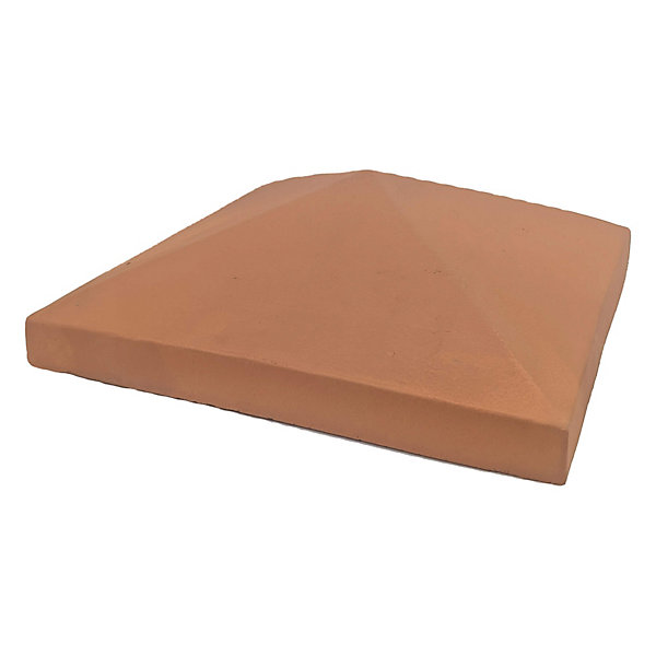 Chapeau Pilier 36x36 Pointe De Diamant - Rouge