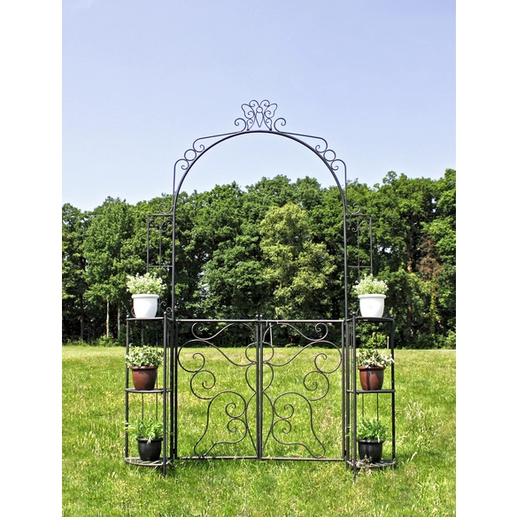 Rosenbogen »Laki«, B x T x H: 29 x 156 x 233 cm, Stahl, schwarz