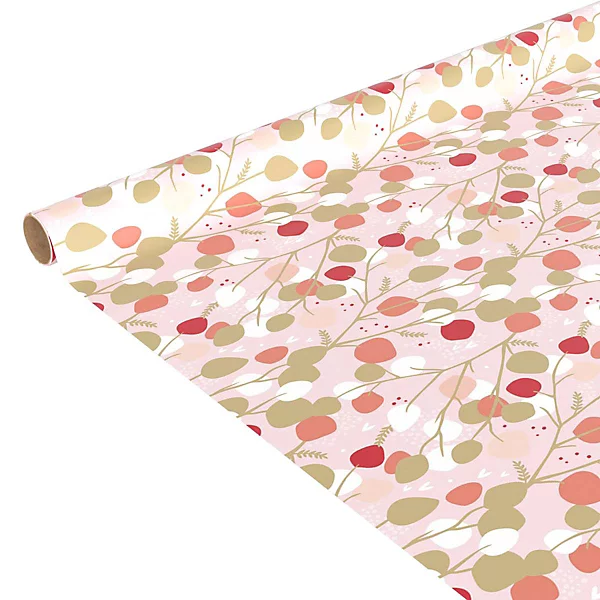 Papier cadeau classique 200x70cm rose - feeric lights &christmas