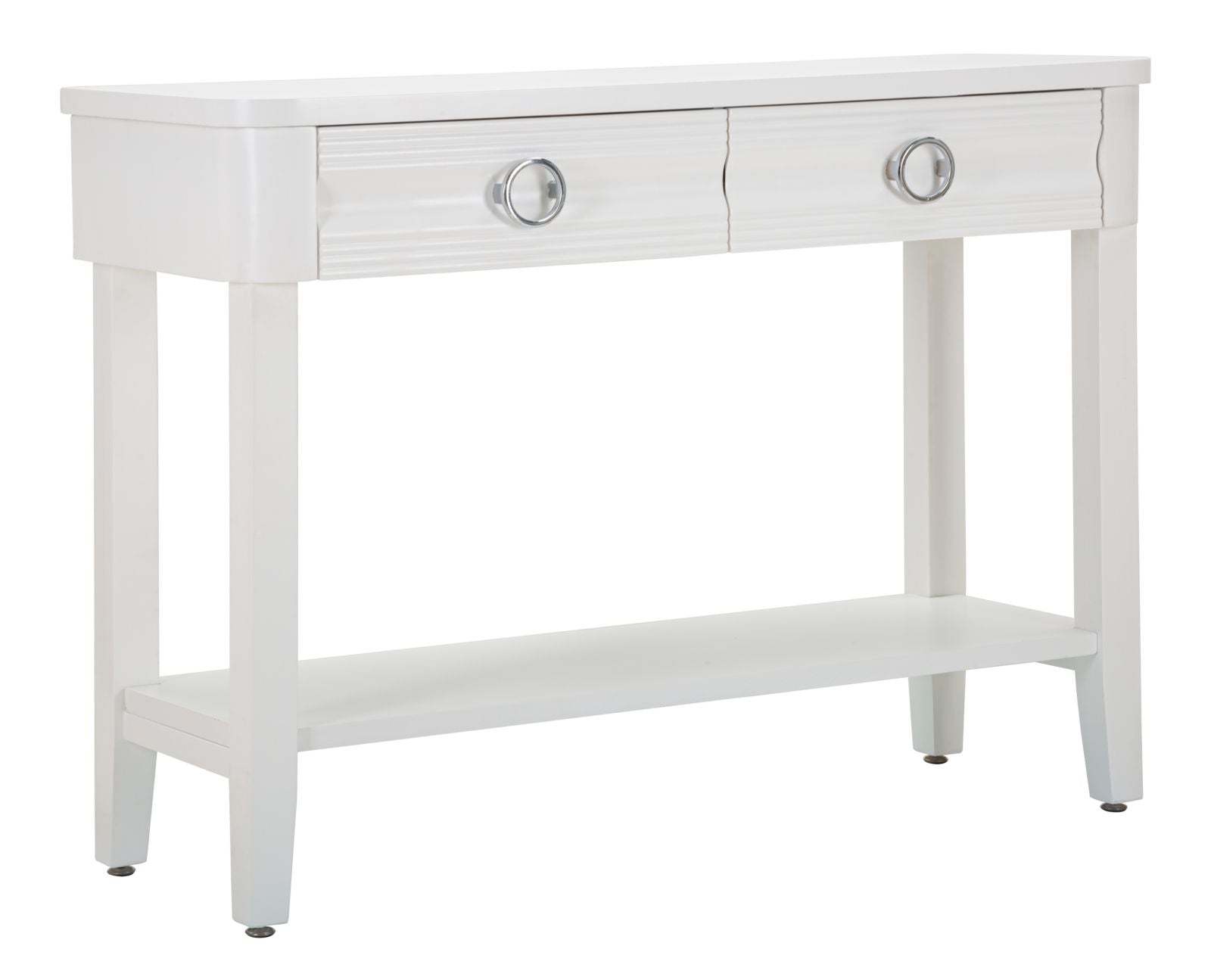 Mauro Ferretti Shine Console met 2 lades in wit hout