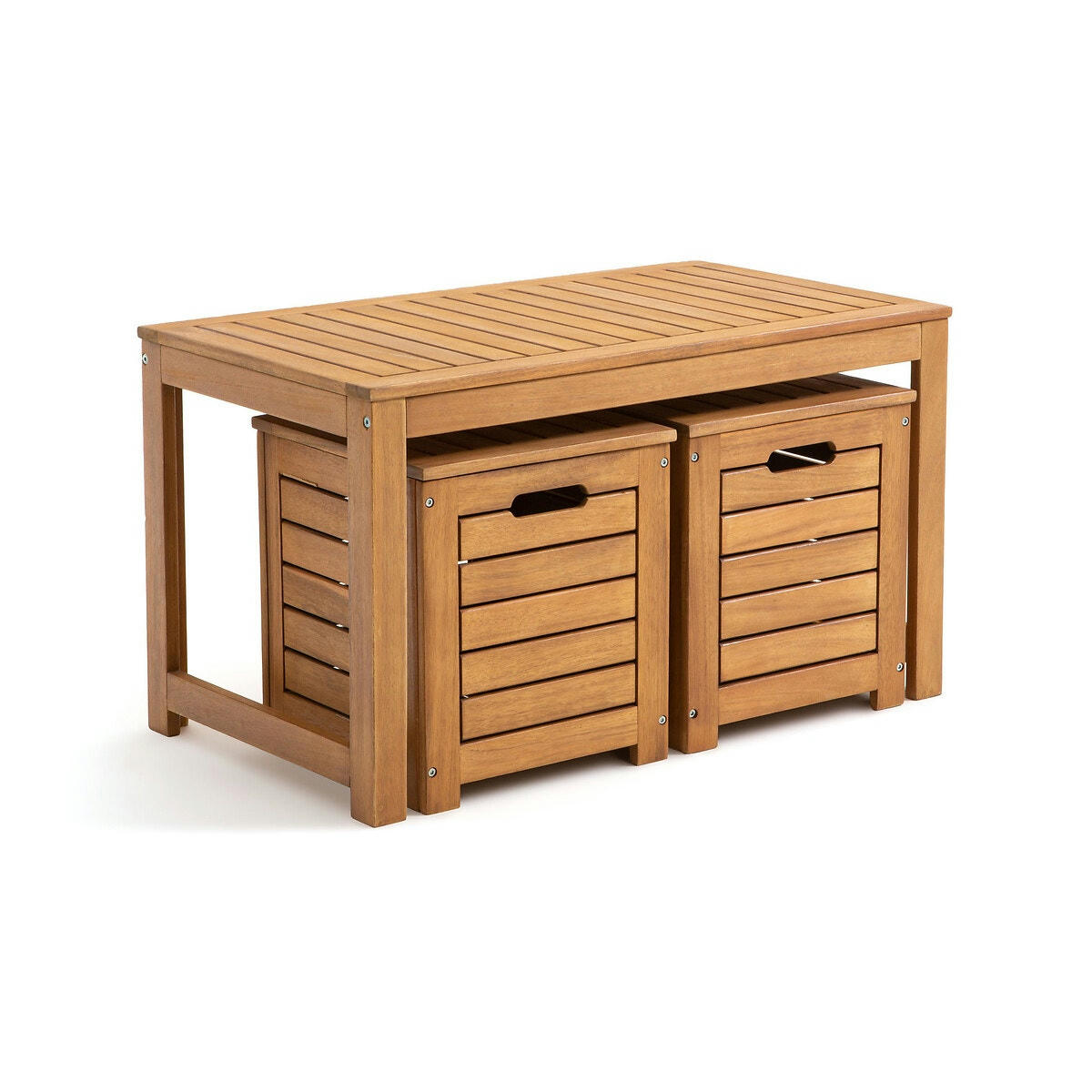 Banc et coffres de jardin en acacia, Garden