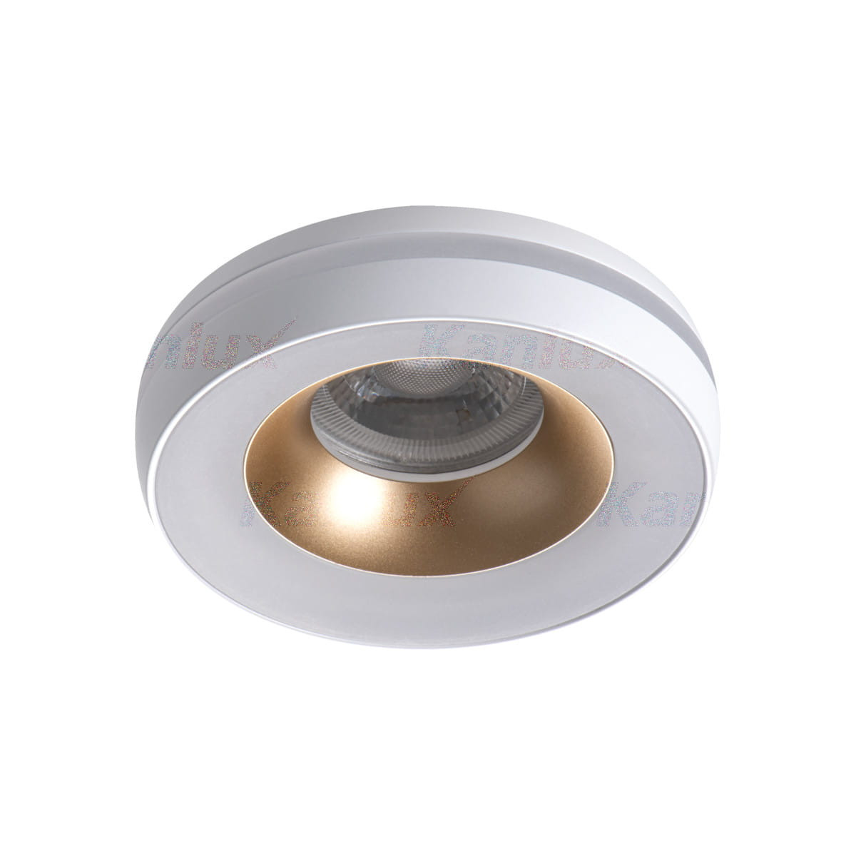 Oprawa wpuszczana okrągła złoto-biała 9,6cm ELICEO 1xGU10x10W IP20 Kanlux