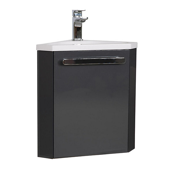 Meuble lave-mains SKINO   robinet chromé