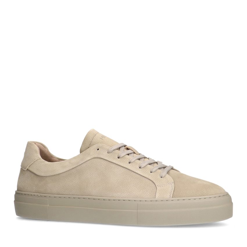 Manfield Beige nubuck sneakers