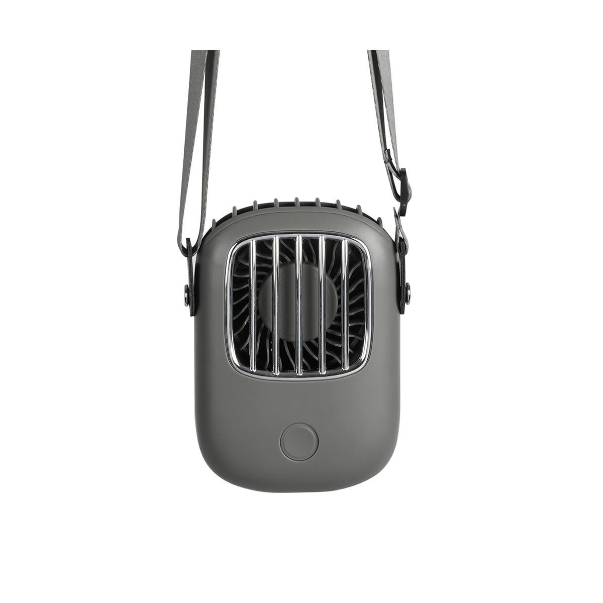 - Ventilateur portable en plastique gris