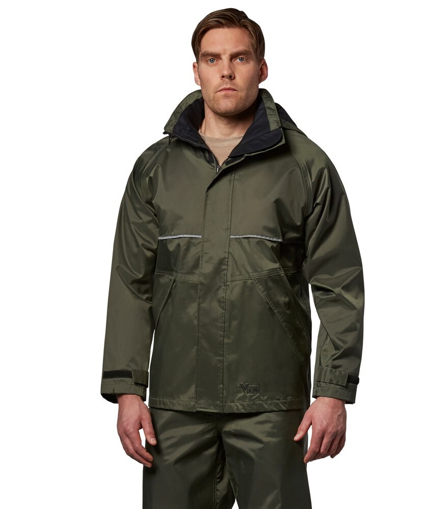 Viking Men's Green Journeyman 420D Hooded Jacket