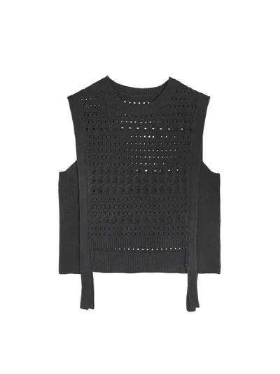 Eyelet Knit Vest - 25WDT298X