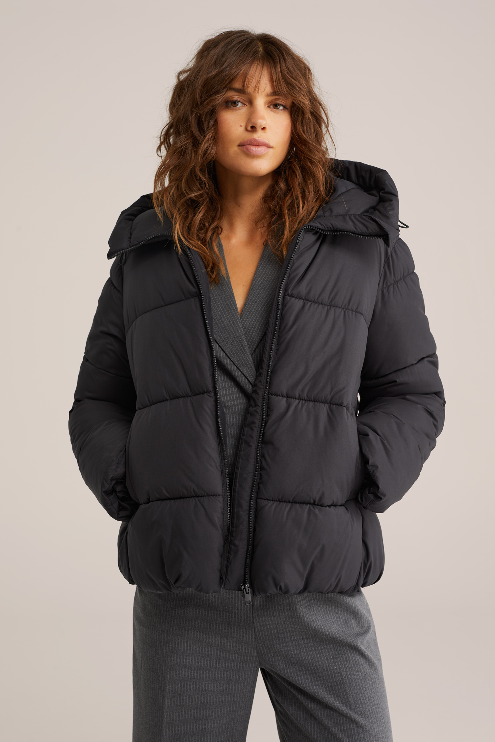 Dames gewatteerde pufferjas