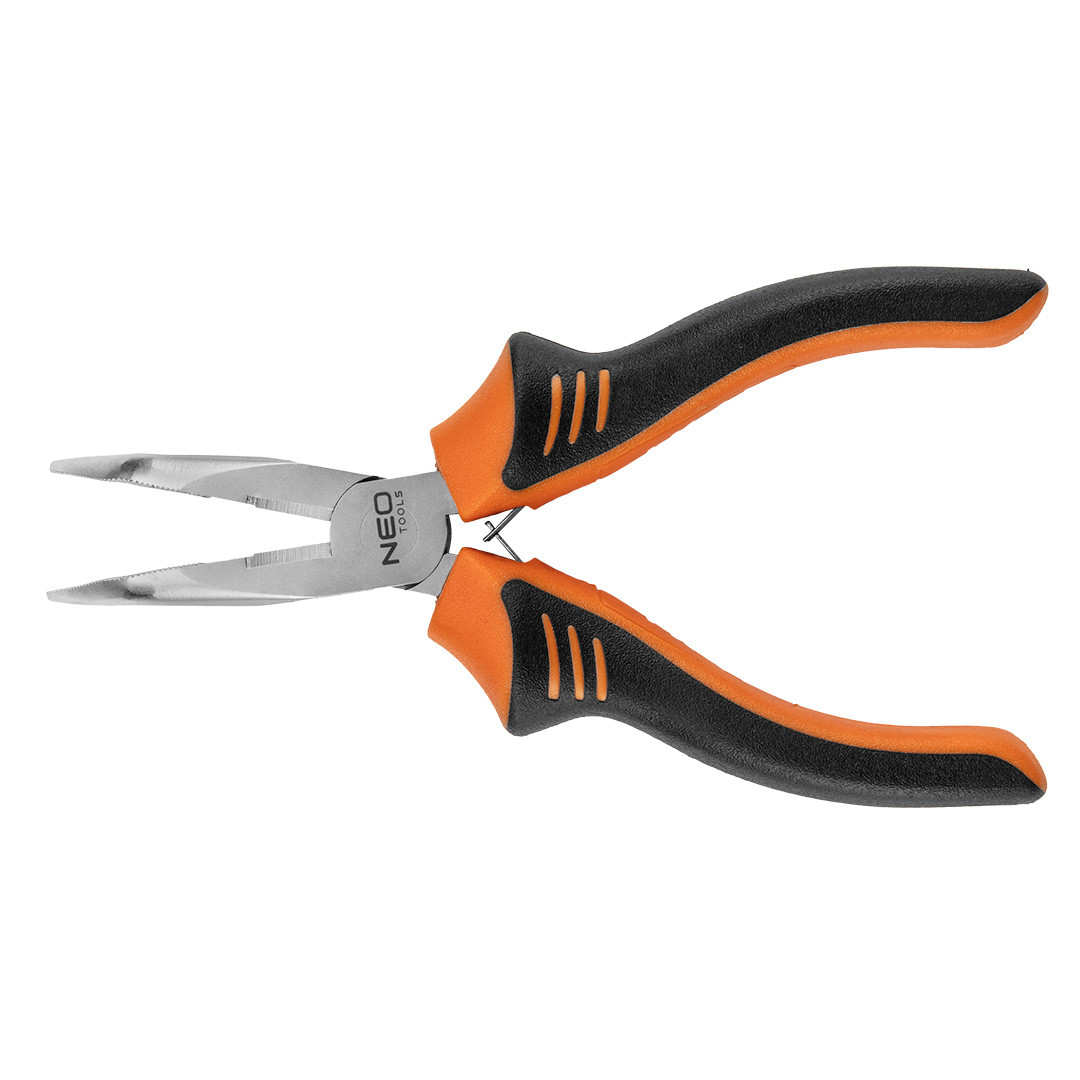 Szczypce wydłużone wygięte 160mm NEO 01-254