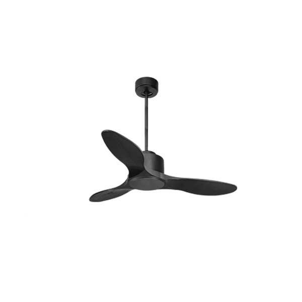 Modulo de KlassFan - Super destratificateur et ventilateur DC 106 cm Gris basalte pales bois noir sans Lumière15 à 20 m²