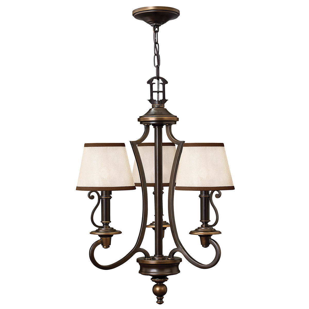 Lampa wisząca stary brąz Plymouth 3xE14x40W wym: 222,6x46,4x46,4 cm Hinkley