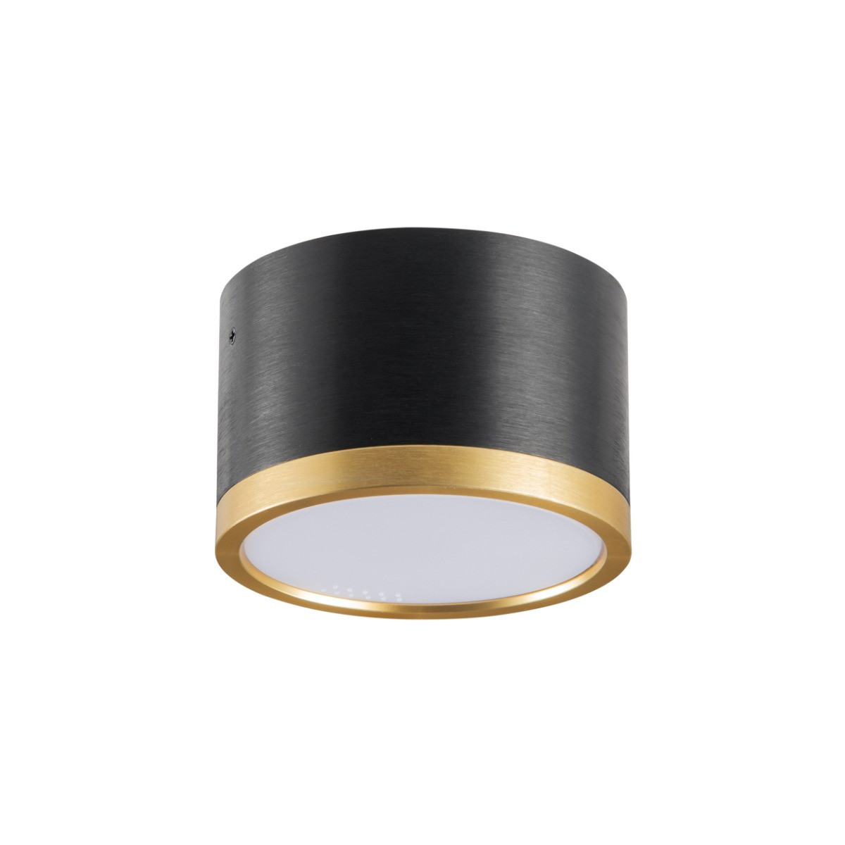 Spot okrągły czarno-złoty MIRELLA 1xGX53x6W wym:5,4x8,3x8,3cm IP20 Polux