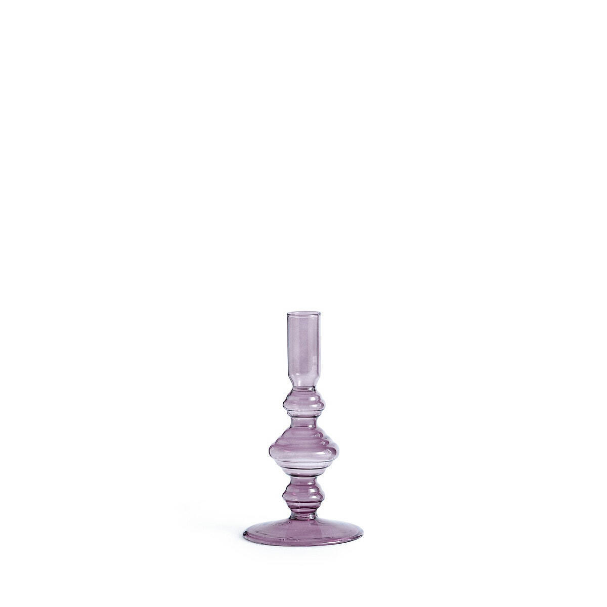 Bougeoir en verre H16 cm, Lolita