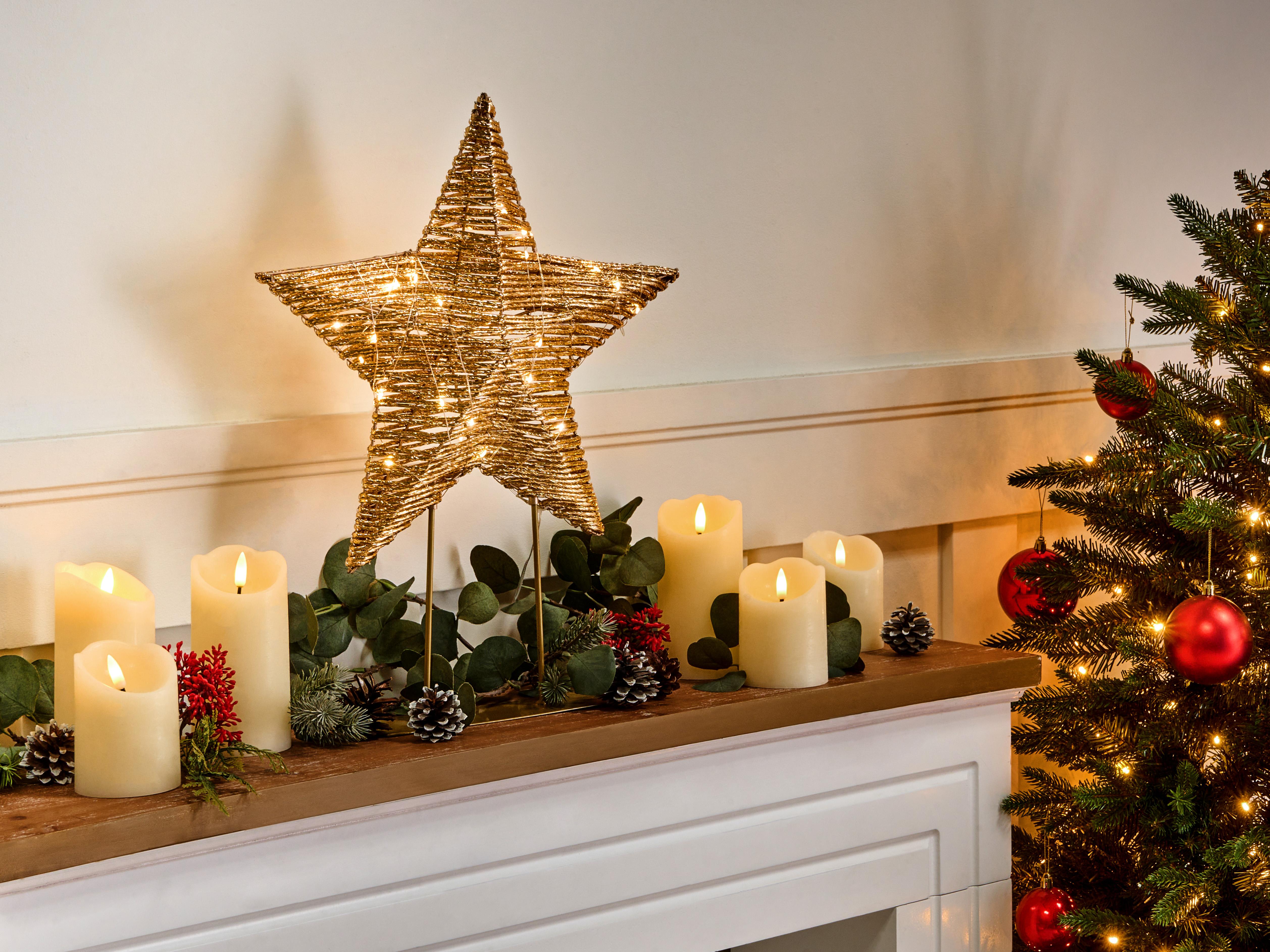 Christmas Decoration LED FARUP Star 51 cm Gold