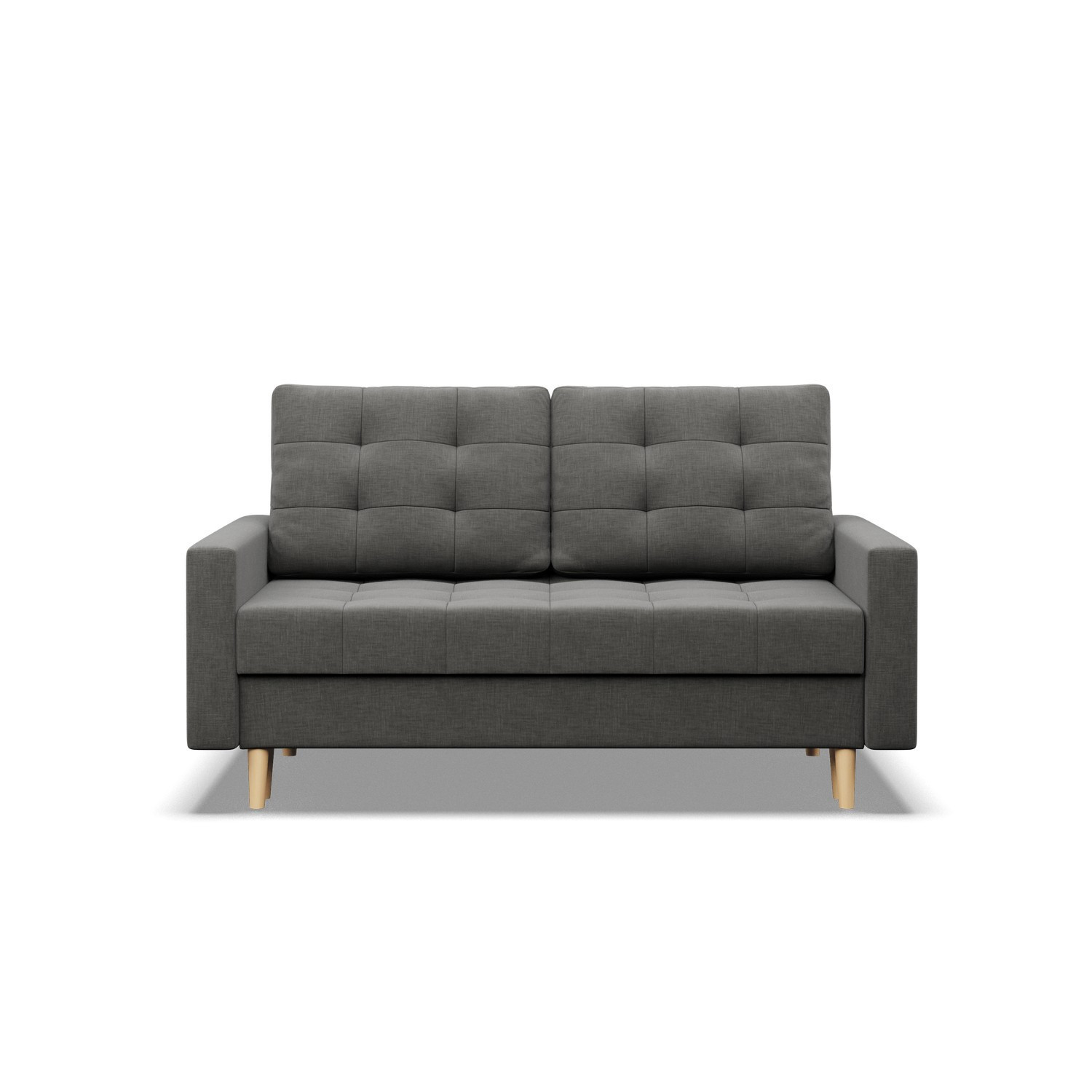 Sofa 2-osobowa, Rozkładana, Kolor Szary