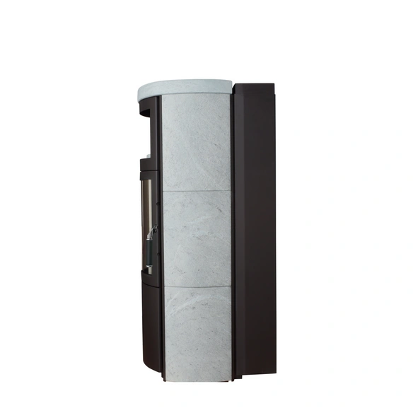 Kaminofen »Vito WW GT ECOplus«, grau, Stahl, 14 kW, wasserführend