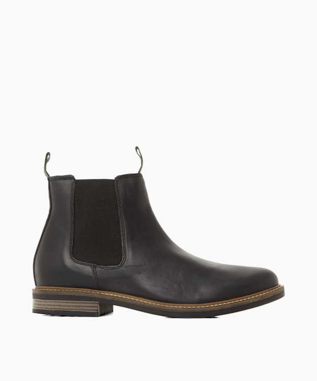 Farsley Black - Natural Sole Chelsea Boots