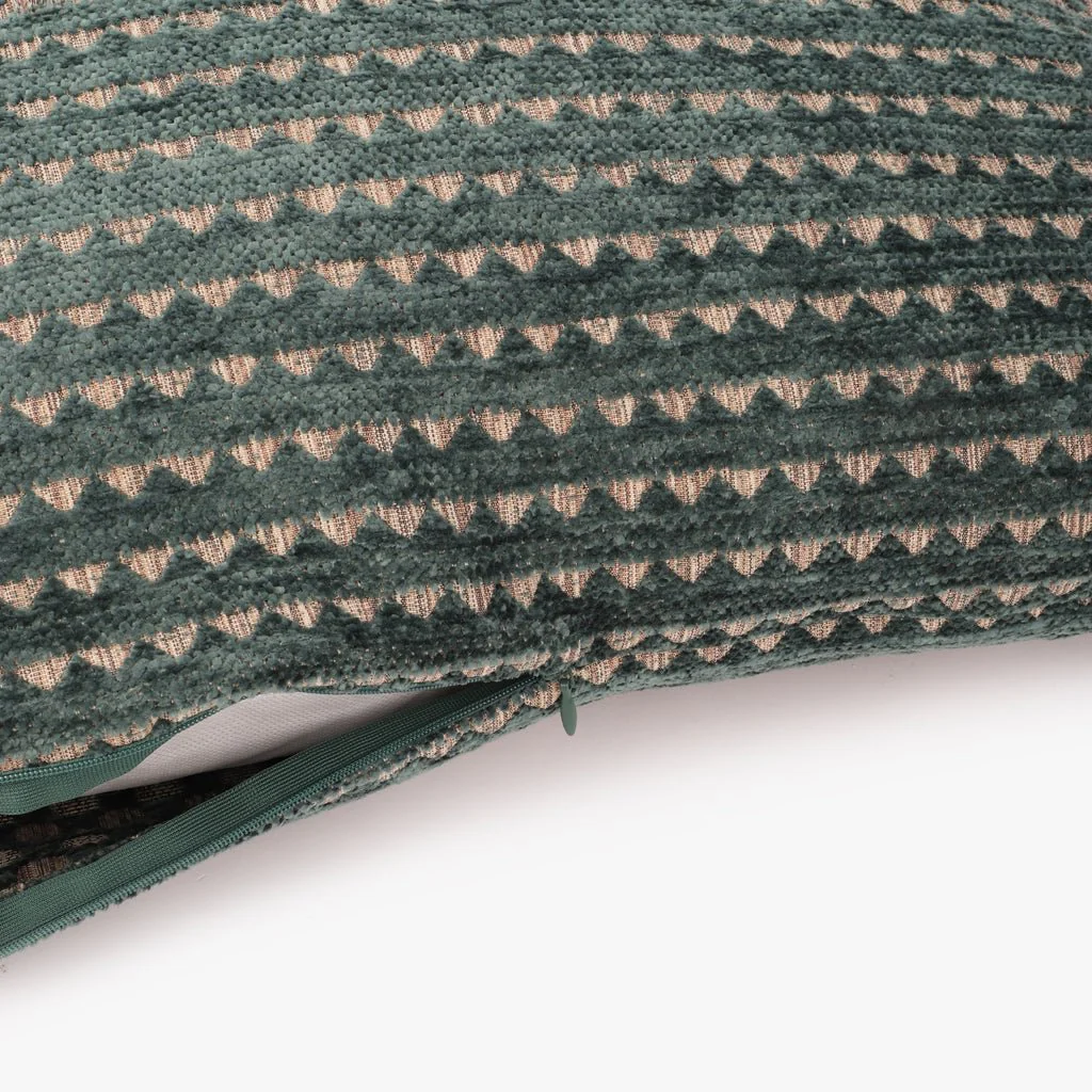 Capa de Almofada Chenile Círculos Verde 60x60 INDIE