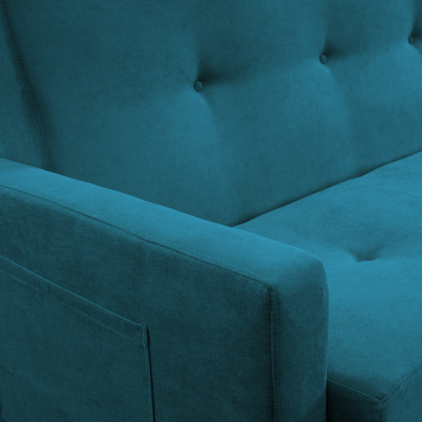 Wersalka z funkcją spania kanapa rozkładana sofa wersalka Lucio - turkusowy