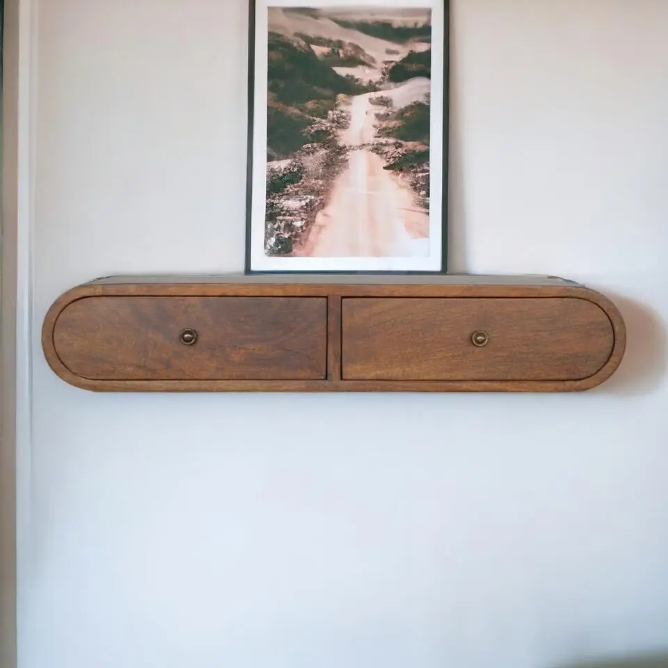 Artisan Furniture Solid hout Drijvende Kastanje Londen Sidetable