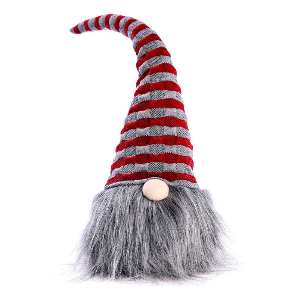NISSE MED STRIPETE LUE 56CM