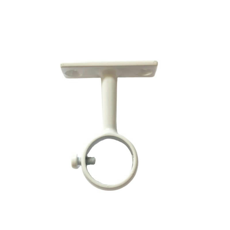 PENDERIE - 1 Support oeil pour penderie acier ø20 L 50mm - Blanc