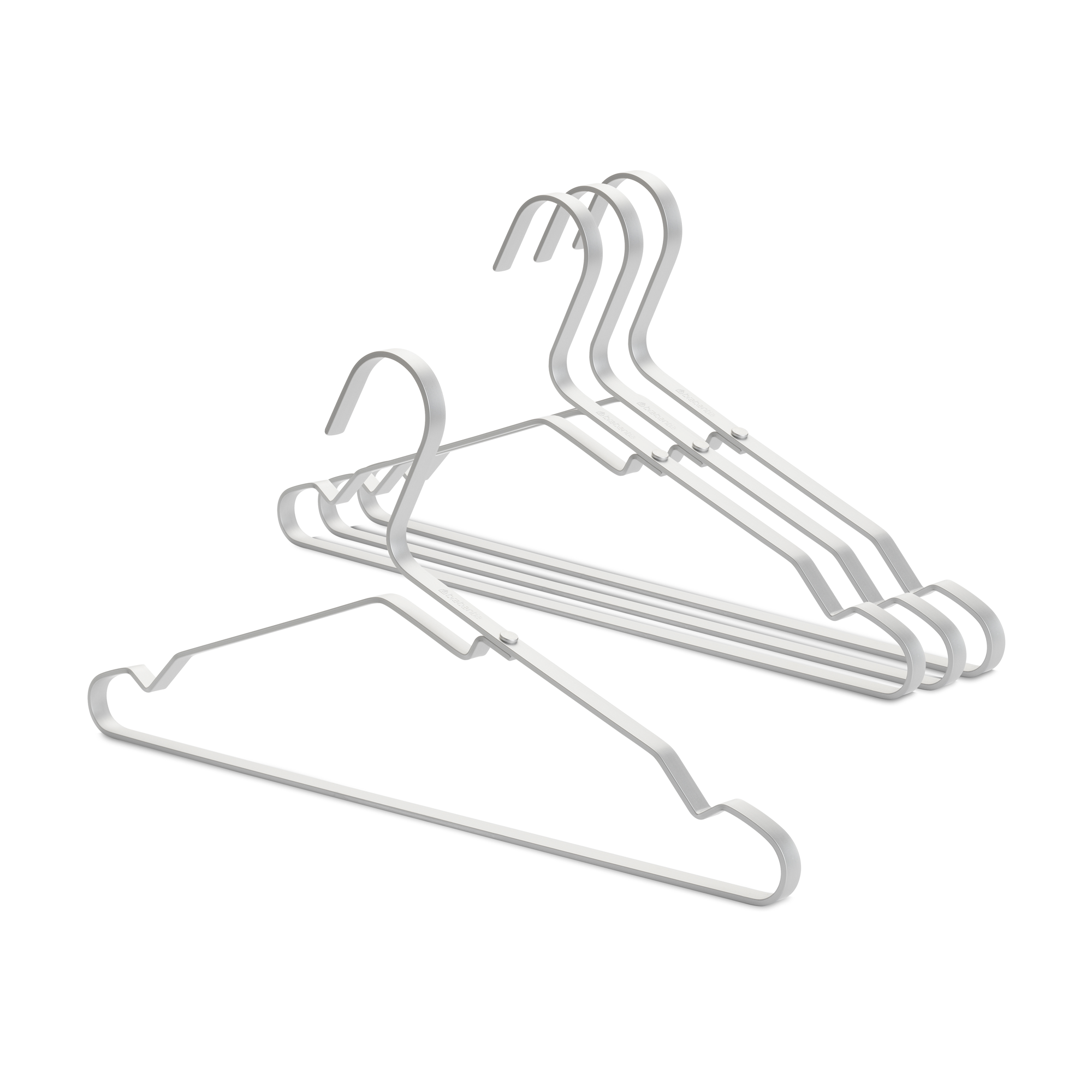 Brabantia Aluminium Kledinghangers, set van 4 - Silver