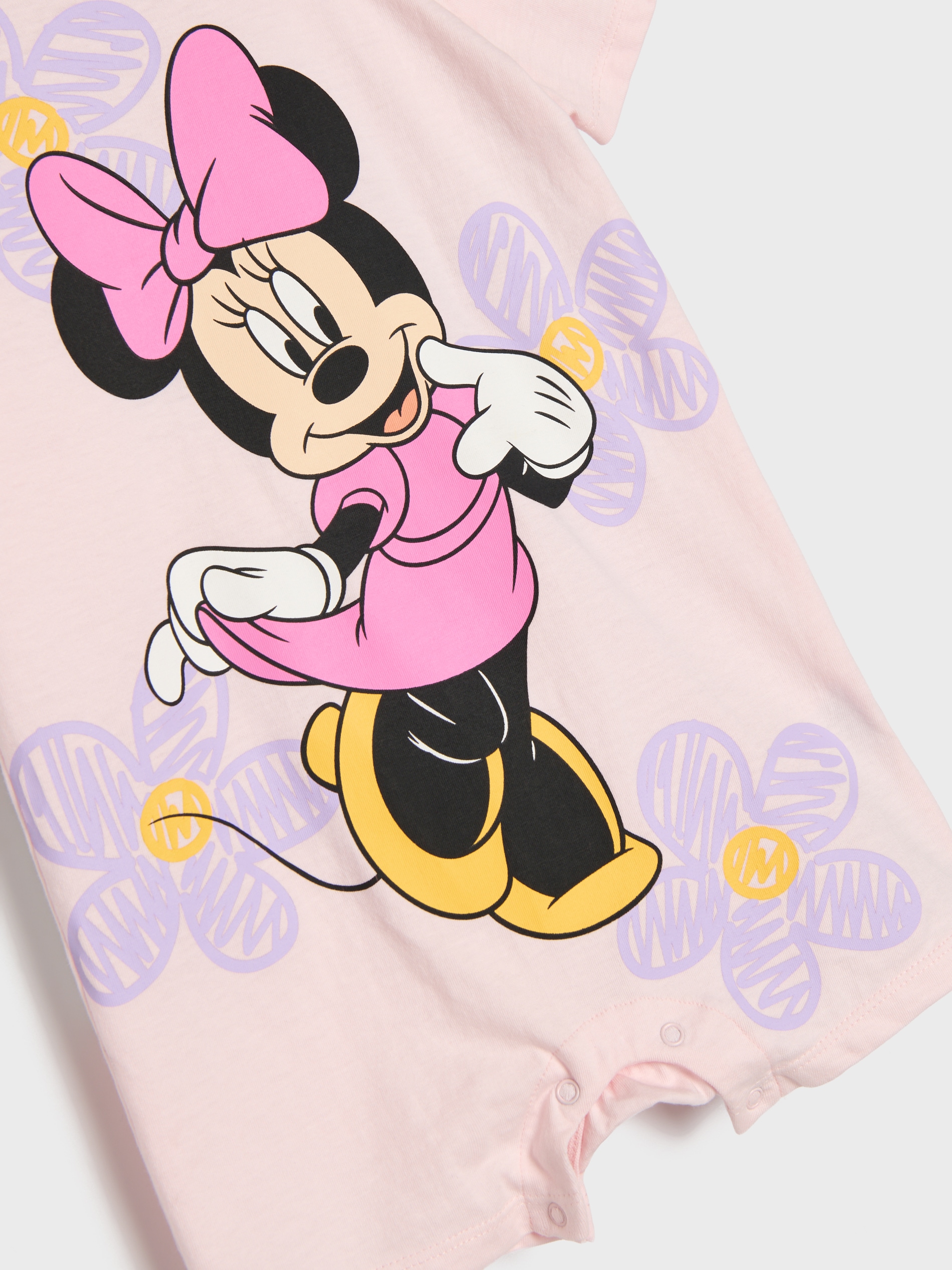 Bawełniany rampers z nadrukiem Minnie Mouse