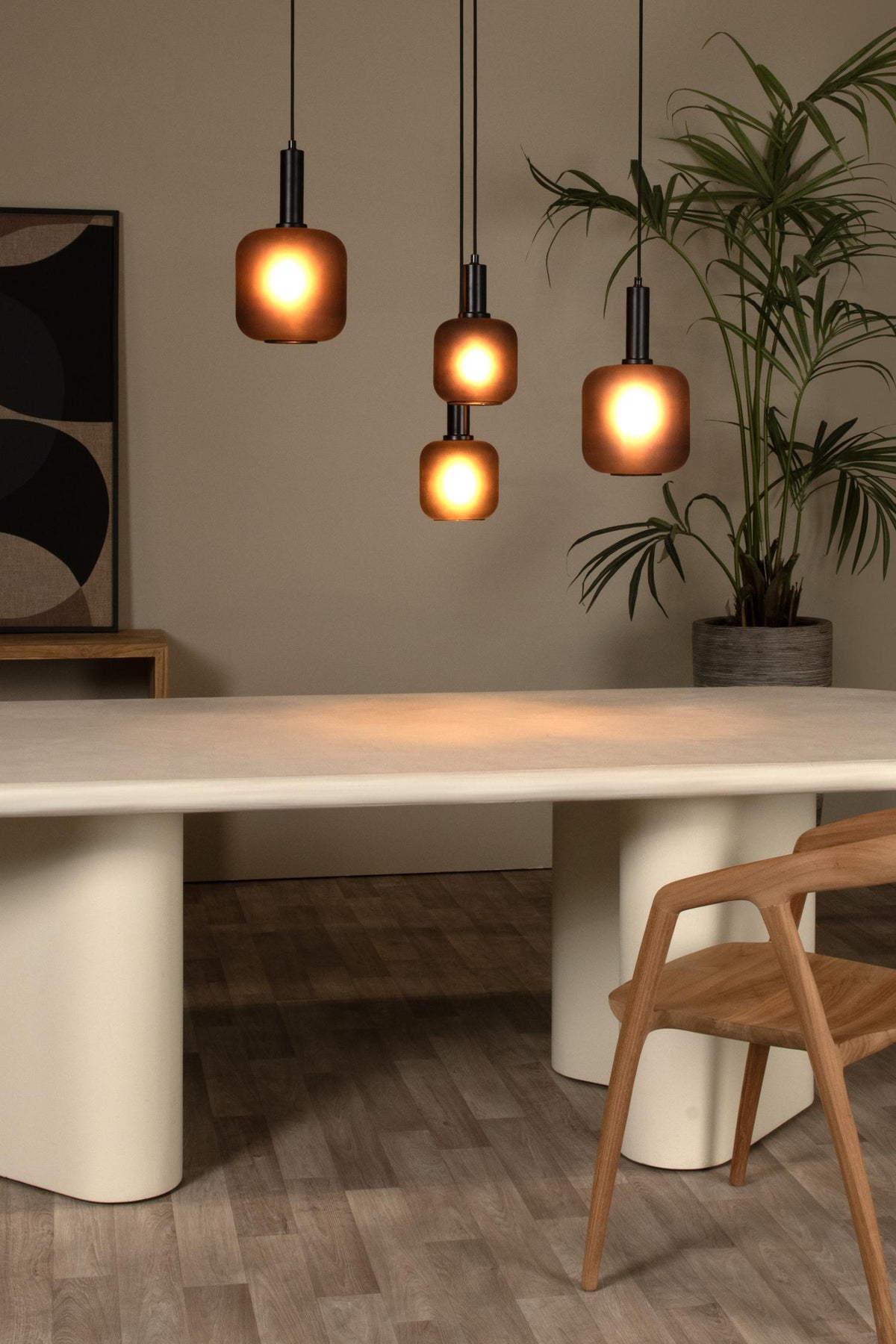 Lucide hanglamp ELOISE - 4xE27 - Zwart