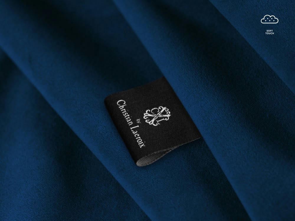 PROVENCE - Canapé 2 places en velours bleu roi