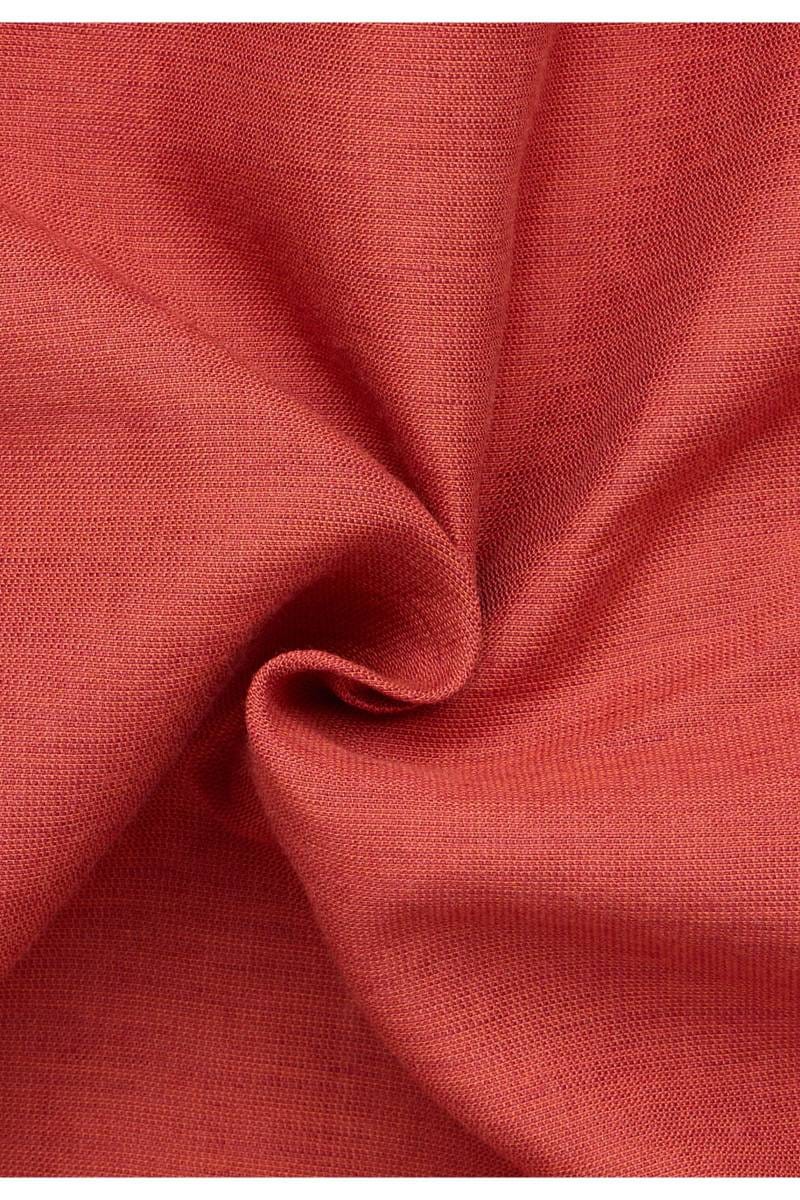 ETERNA 1863 Soft Tailoring Modern Fit Leinenhemd rot, Einfarbig