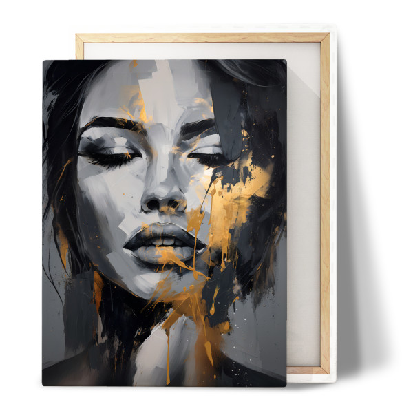 Obraz Na Płótnie Twarz Abstrakcja Glamour 30x40cm