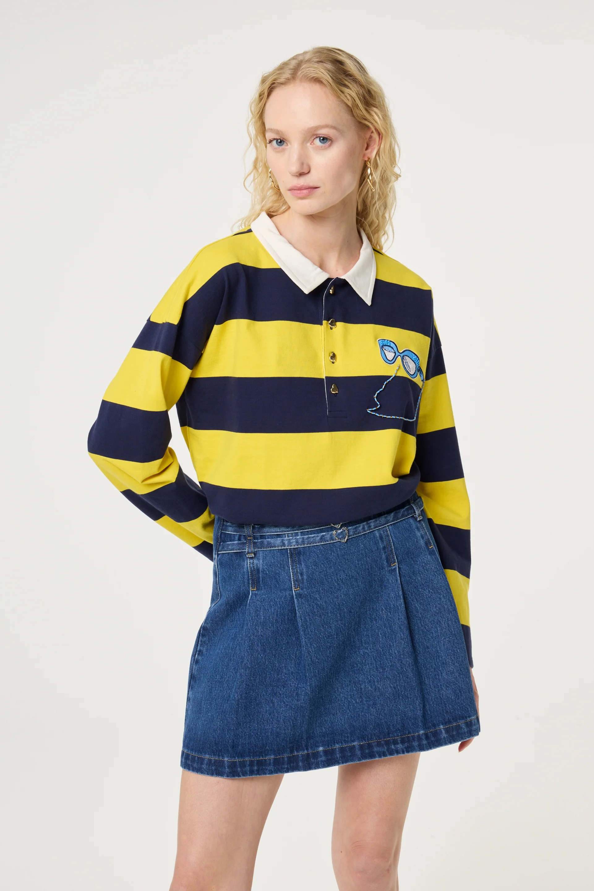 Paula Sweater | Vivid Yellow/Maritime Blue