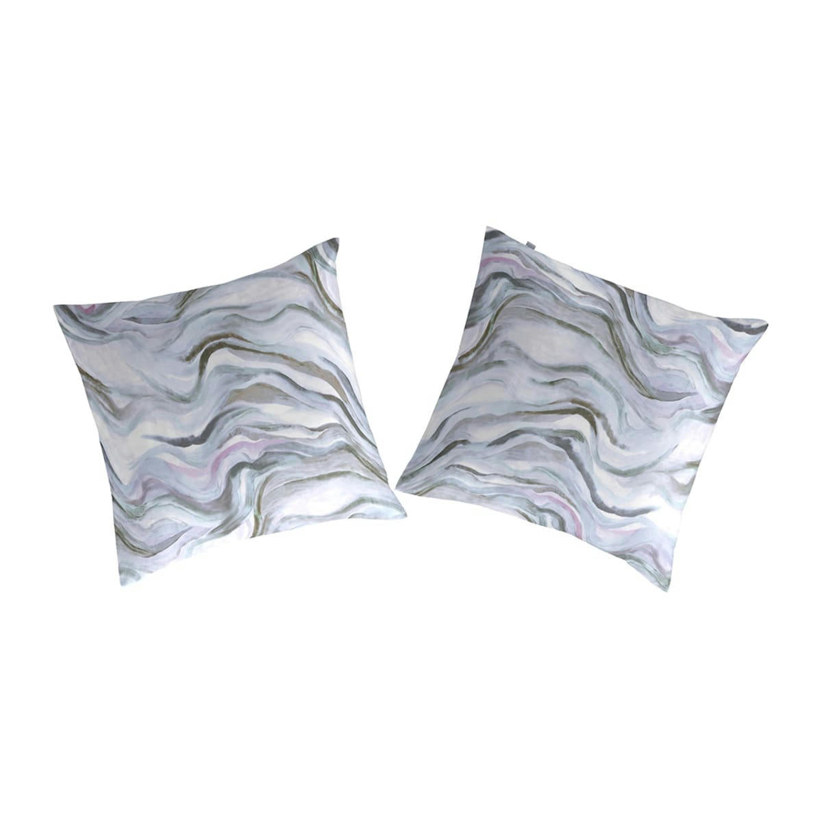 MAYA TO - 2 taies d'oreiller 65x65 cm bleu