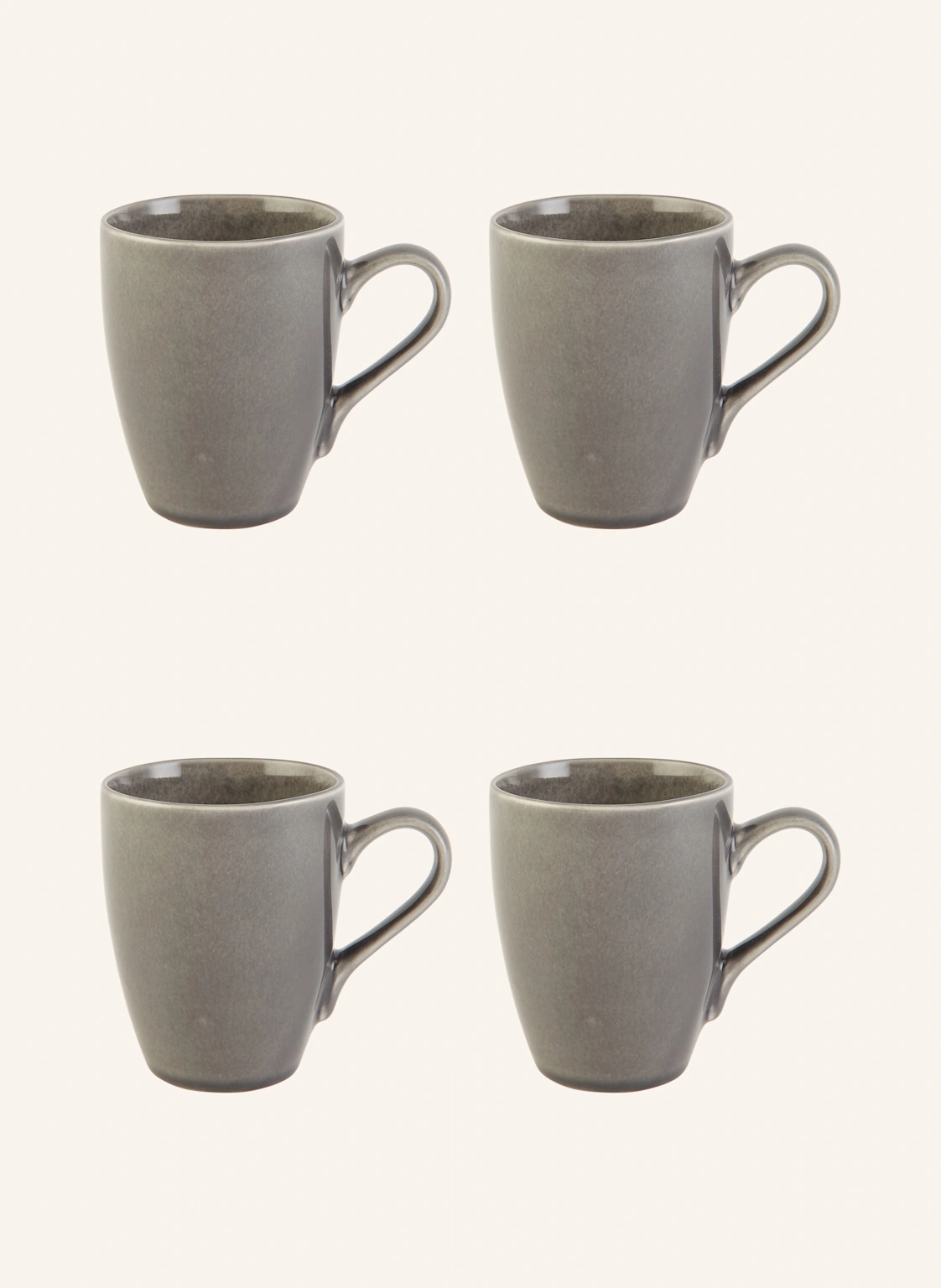 BROSTE COPENHAGEN 4er-Set Henkelbecher NORDIC RAIN