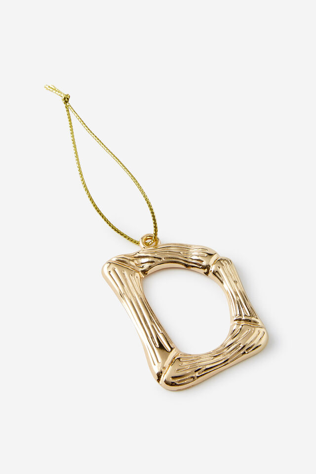 Metal Alphabet Christmas Ornament