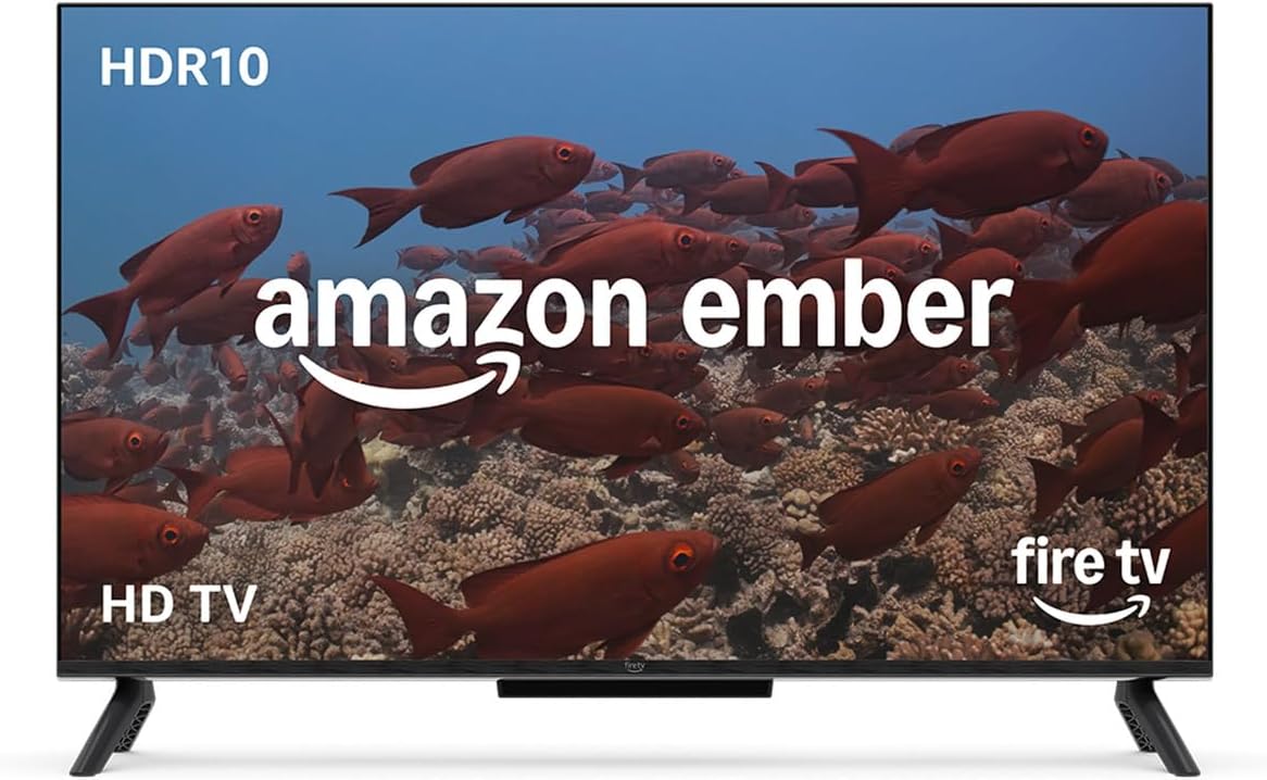 Amazon Ember 32 2-Series with Fire TV (newest model), HD smart TV with Alexa Remote, fast streaming, Dolby Audio, Ambient Experience, free and live TV, find shows faster with Alexa+