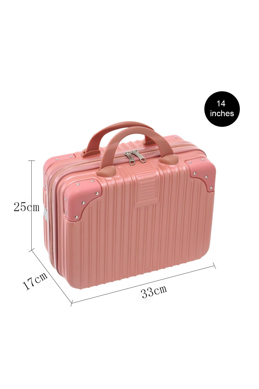 SHEONLY Pink Portable Makeup Case for Travel Suitcase